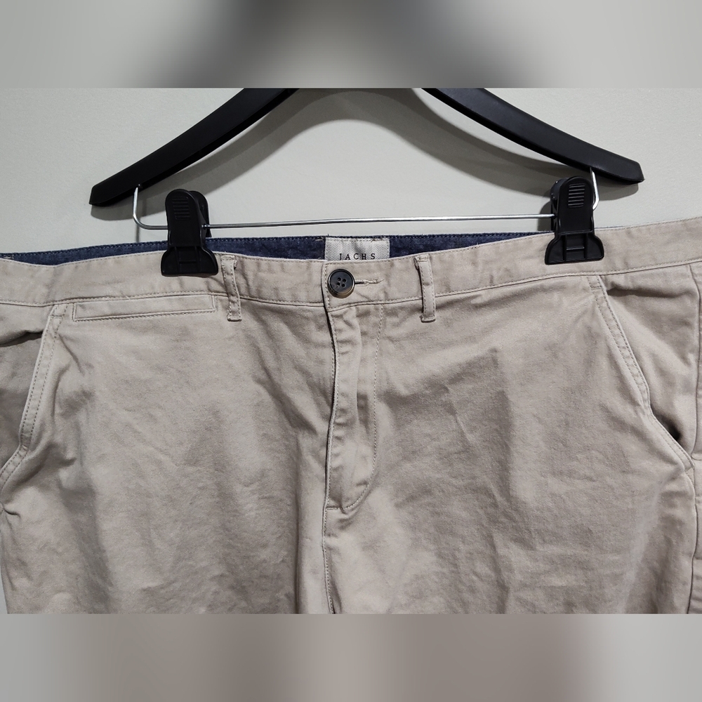 JACHS Men's Khaki Chino Shorts, Size 42, Cotton Shorts - Picture 2 of 6